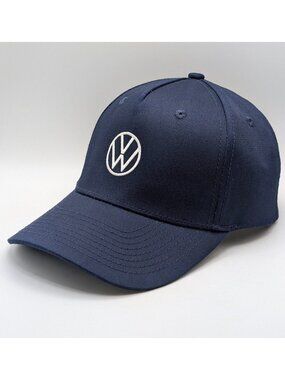 Volkswagen VW Driver Gear Hat Cap Strap Back Adjustable Navy Blue Mechanic Wear